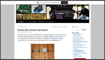 Portable UHF 4 elements Yagi Antenna